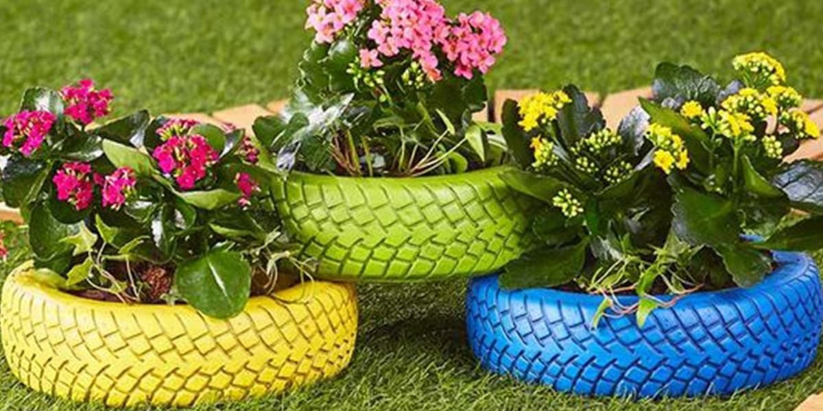 20 Tire Planter Ideas